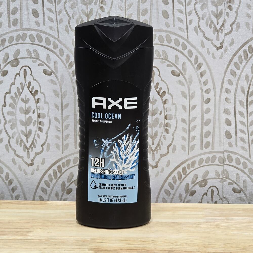 AXE Cool Ocean Men's Body Wash 16 fl oz Sea Mist and Grapefruit Scent - Picture 2 of 5